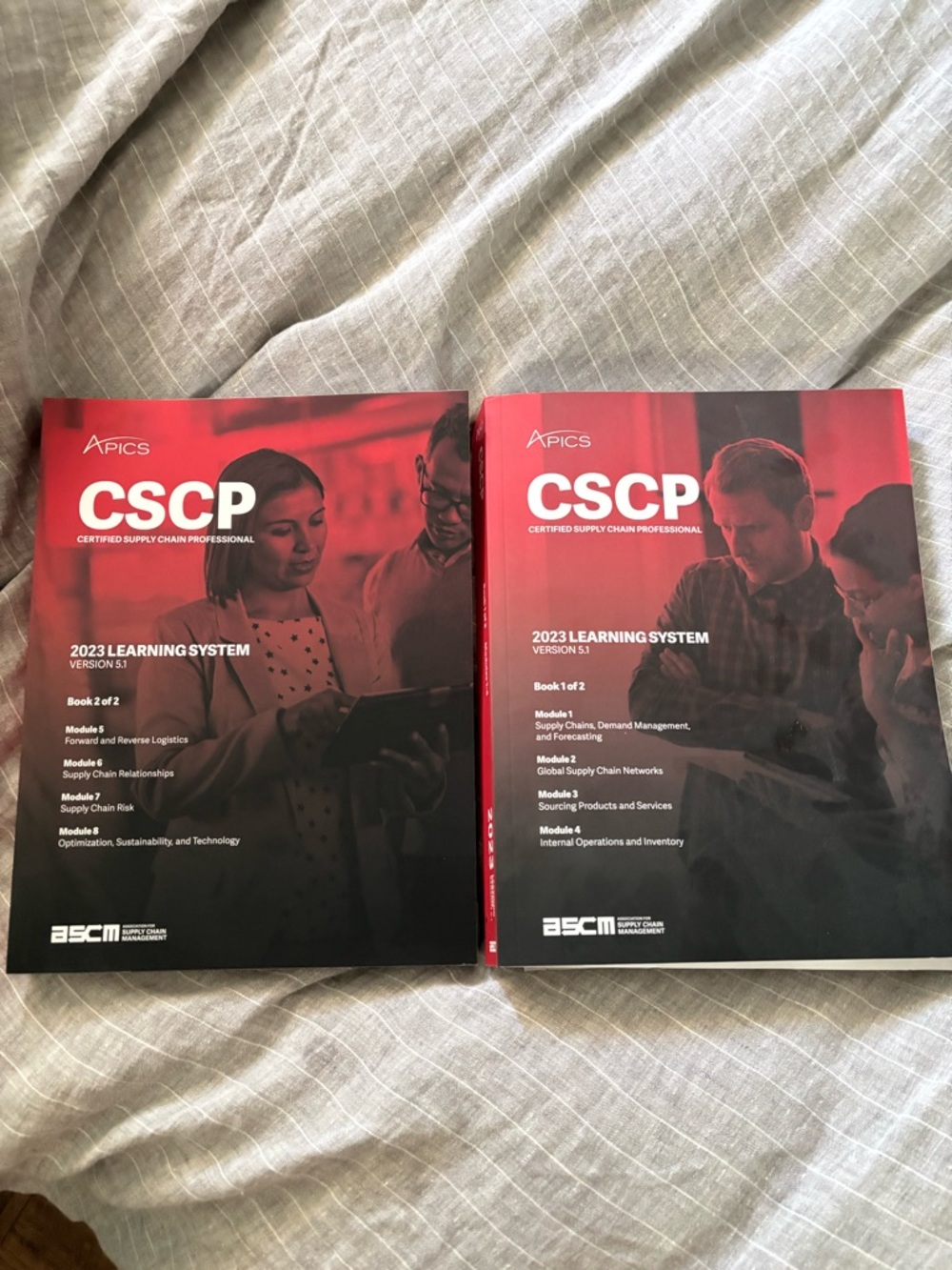 APICS CSCP 2023 Learning System Books - Red and Black Covers